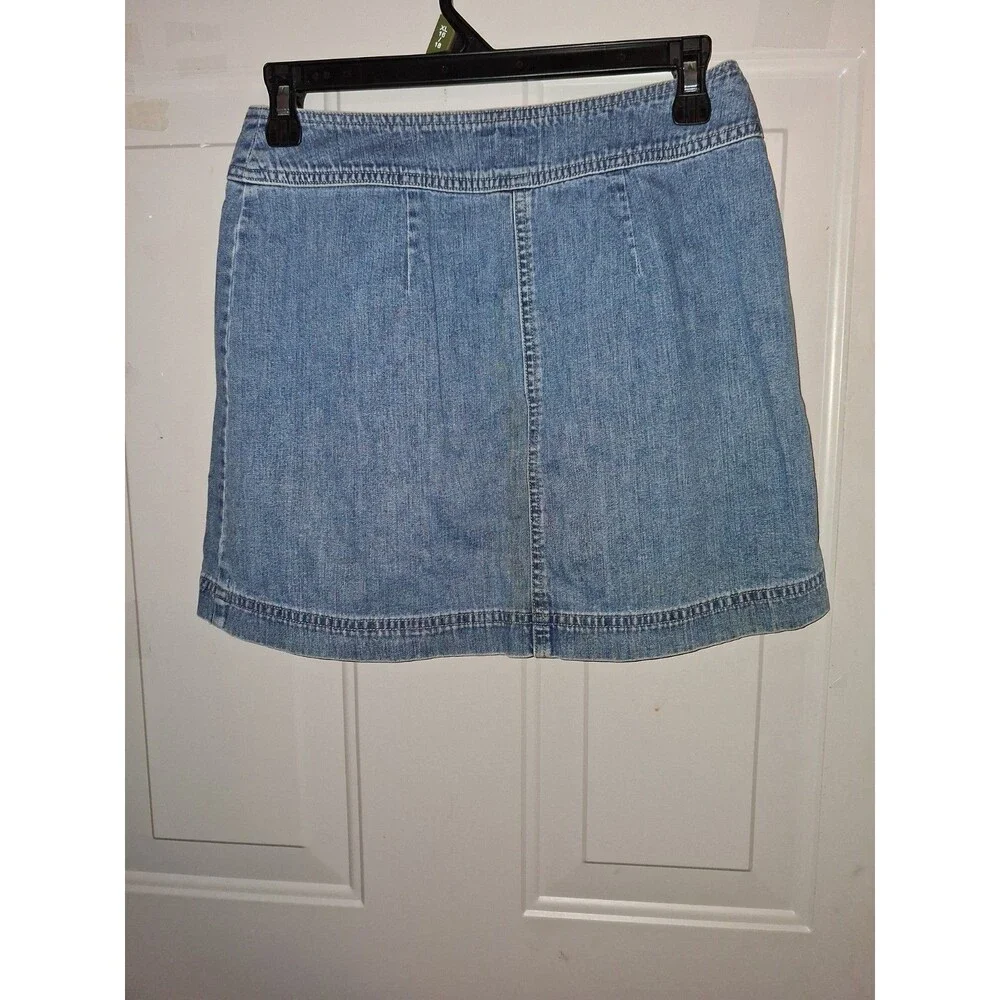 Gap Denim Basics Blue Jean Skirt Women's Size 4 100% Cotton Mini